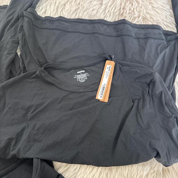 NWT SKIMS Fit Everybody T-Shirt/Maternity Legging - Onyx XL - Picture 4 of 4